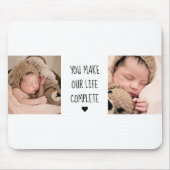 Modernes Zwei-Foto | Sie machen unser Leben zu ein Mousepad (Vorne)