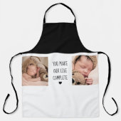 Modernes Zwei-Foto | Sie machen unser Leben zu ein Schürze (Vorderseite)