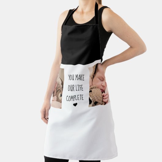 Modernes Zwei-Foto | Sie machen unser Leben zu ein Schürze (InSitu)