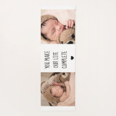 Modernes Zwei-Foto | Sie machen unser Leben zu ein Yogamatte (Rückseite)