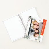 Modernes Zwei Foto Terrazzo Personalisierter Name Notizblock (Innenseite)