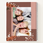 Modernes Zwei Foto Terrazzo Personalisierter Name Notizblock (Rückseite)