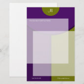 Modernes Zwei-Tone Briefpapier (Vorne/Hinten)