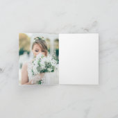 Modernes, zweiköpfiges Foto Dankeskarte (Innenseite)