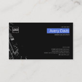 Modernes Zweiseitiges Architekturkonzept Visitenkarte (Rückseite)