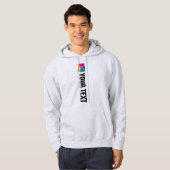 Modernes zweiseitiges Design - DruckASH Graue Hoodie (Vorne ganz)