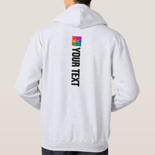 Modernes zweiseitiges Design - DruckASH Graue Hoodie (Rückseite)