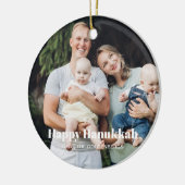 Modernes zweiseitiges Foto mit doppelseitigem Sond Keramik Ornament (Links)