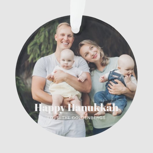 Modernes zweiseitiges Foto mit doppelseitigem Sond Ornament (Vorderseite)