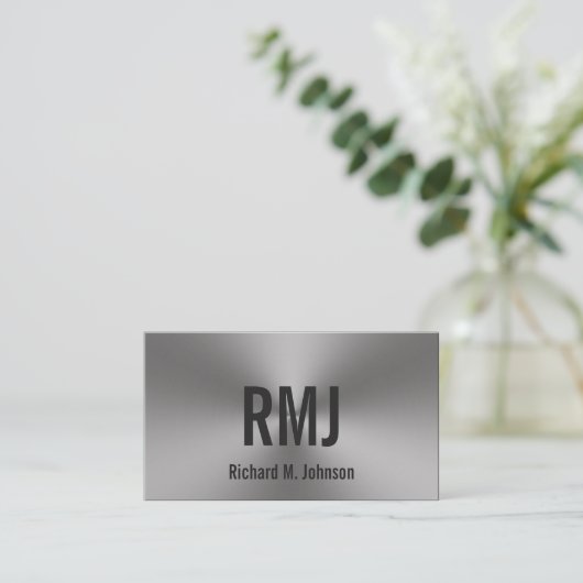 Modernes, zweiseitiges, gegossenes Metall-Look Mit Visitenkarte (Stehend Vorderseite)