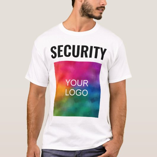 Modernes zweiseitiges Template Mens Security Perso T-Shirt (Vorderseite)