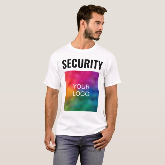 Modernes zweiseitiges Template Mens Security Perso T-Shirt (Vorne ganz)