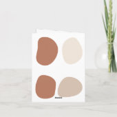 Modernes zweites Hochzeitstag Karte (Rückseite)