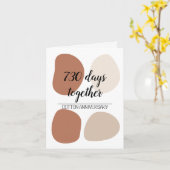 Modernes zweites Hochzeitstag Karte (Gelbe Blume)