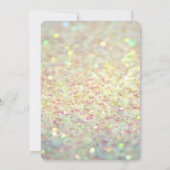 ModernGlitter Bokeh Cactus Brautparty Einladung (Rückseite)