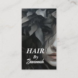 ModernHair Stylist QR Code Business Cards Telefonnummerkarte