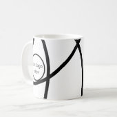 modernisieren Sie Ihr Logo hier Minimalistisch Abs Kaffeetasse (Vorderseite Links)