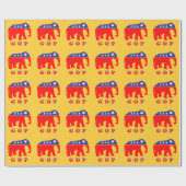 Modernisierter GOP-Elefant Geschenkpapier (Flach)
