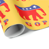 Modernisierter GOP-Elefant Geschenkpapier (Rolleneckpunkt)