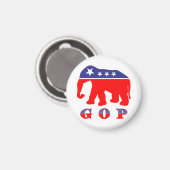 Modernisierter GOP-Elefant Magnet (Vorderseite/Rückseite)