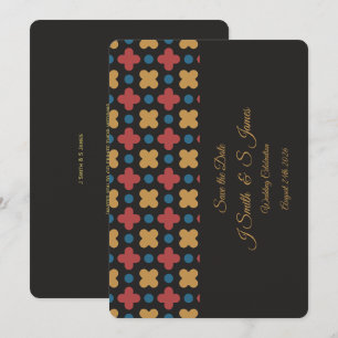 Modernisiertes Retro-Design für Save-the-Date-Kart Save The Date