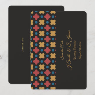 Modernisiertes Retro-Design für Save-the-Date-Kart Save The Date