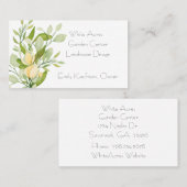 Modernisierung der Blumenstrauß-Visitenkarte Visitenkarte (Vorne/Hinten)