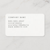 Modernist expressiv visitenkarte (Rückseite)