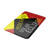 Modernist Solar Eclipse Funny individuell anpassba Badematte (Schrägansicht)