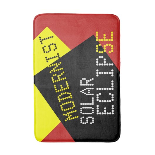 Modernist Solar Eclipse Funny individuell anpassba Badematte (Vorderseite Vertikal)