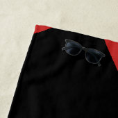 Modernist Solar Eclipse Funny individuell anpassba Strandtuch (Beispiel)