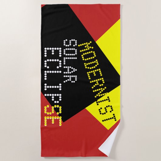 Modernist Solar Eclipse Funny individuell anpassba Strandtuch (Vorderseite)