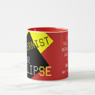 Modernist Solar Eclipse Funny individuell anpassba Tasse