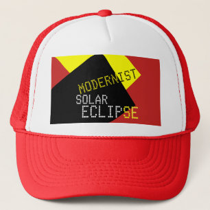 Modernist Solar Eclipse Funny individuell anpassba Truckerkappe