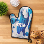 Modernist Splash Heat-Resistant Kitchen Mitt Ofenhandschuh (Oben unten)