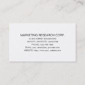 Modernist Tree 13 Visitenkarte (Rückseite)