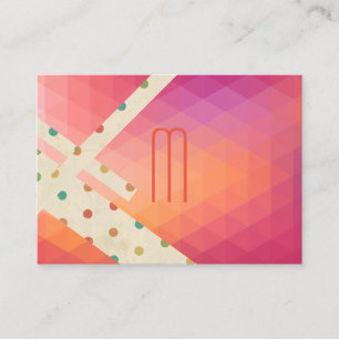 Modernist und Polka Dot Clash Visitenkarte