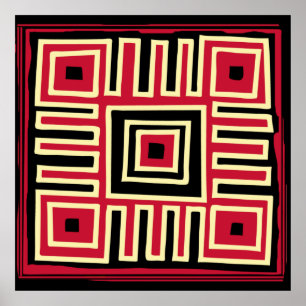 modernistisch abstrakt geometrisch poster