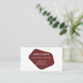 Modernistisch und gesprenkelt visitenkarte (Stehend Vorderseite)