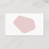 Modernistisch und gesprenkelt visitenkarte (Rückseite)