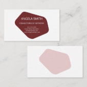 Modernistisch und gesprenkelt visitenkarte (Vorne/Hinten)