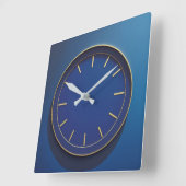 Modernistische blaue Wanduhr (Winkel)