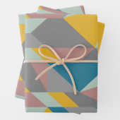 Modernistische Geometrie Kunst - erdige Farben Geschenkpapier Set (Beispiel)
