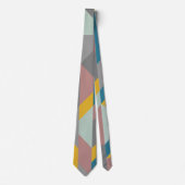 Modernistische Geometrie Kunst - erdige Farben Krawatte (Vorderseite)