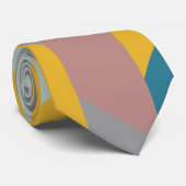 Modernistische Geometrie Kunst - erdige Farben Krawatte (Gerollt)