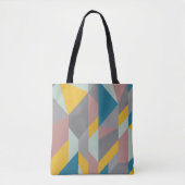 Modernistische Geometrie Kunst - erdige Farben Tasche (Vorderseite)