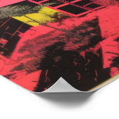 Modernistische Schritte: Die rosa architektonische Poster (Ecke)