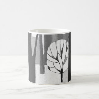 Modernistische städtische Winter-Malerei Kaffeetasse