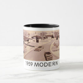 Modernistische WohnTasse echte 1959 Tasse