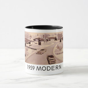 Modernistische WohnTasse echte 1959 Tasse